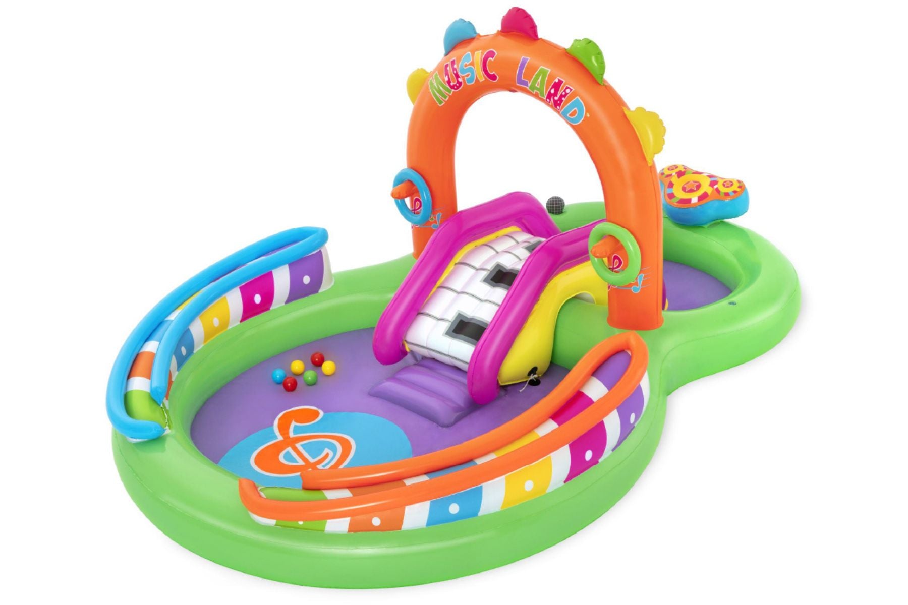 Kids' Paddling Pool with Play Center for Outdoor Fun