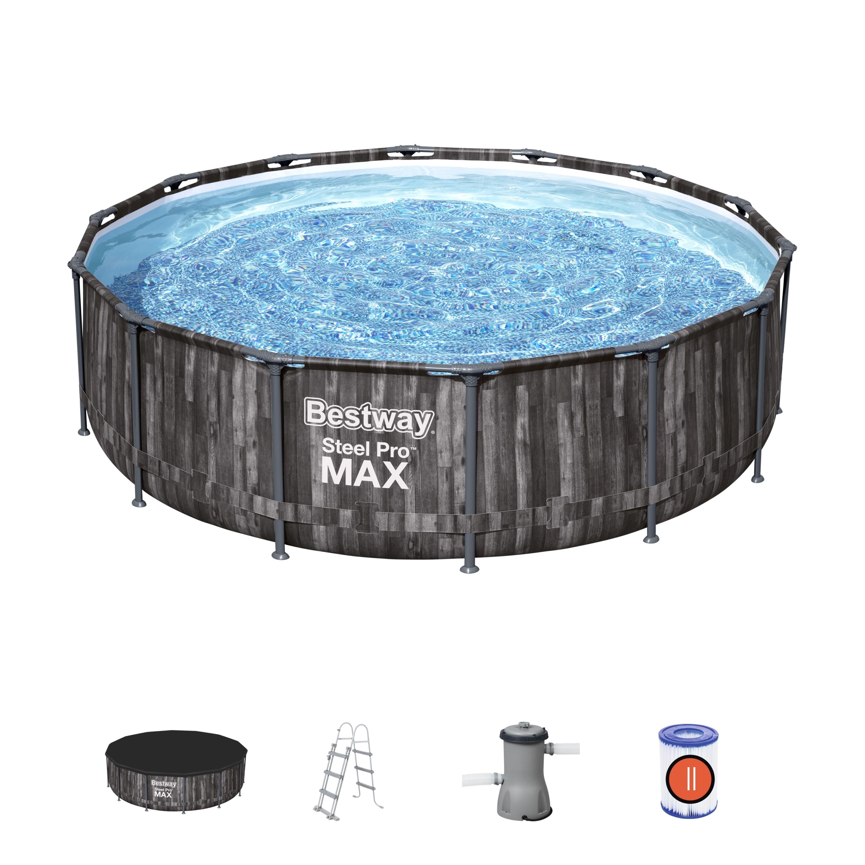 42in Round Steel Pro Max Above Ground Pool - 14ft