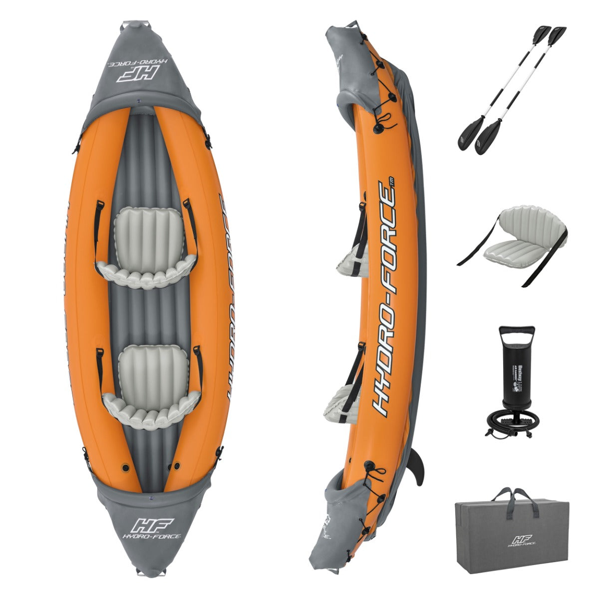 Hydro-Force 2-Person Inflatable Kayak for Rapids