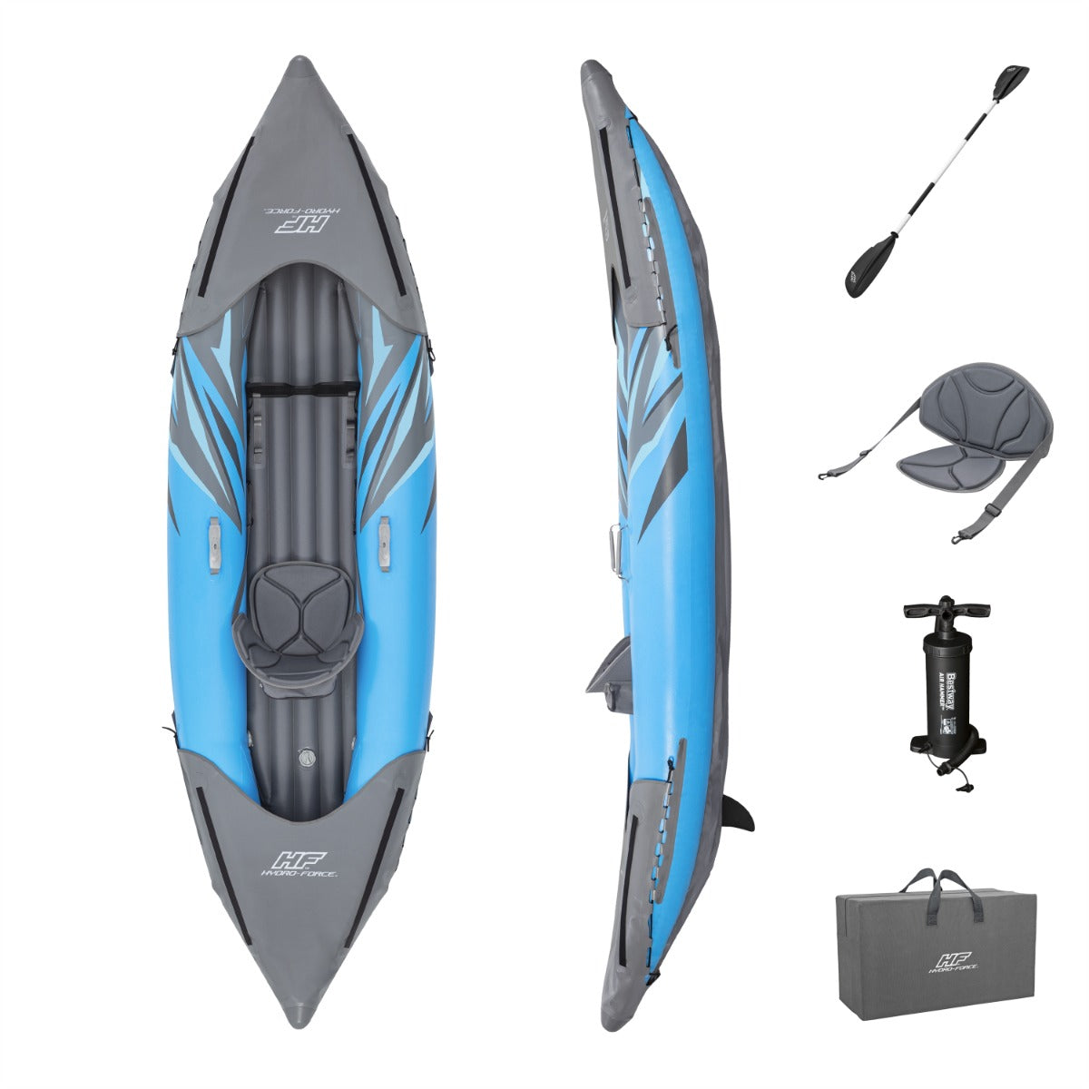 Hydro-Force Surge Elite 1-Person Inflatable Kayak Kit