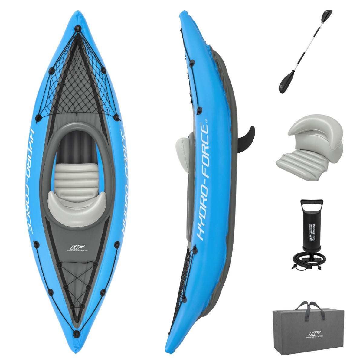 Hydro-Force Cove Champion Inflatable Kayak - 1 Person