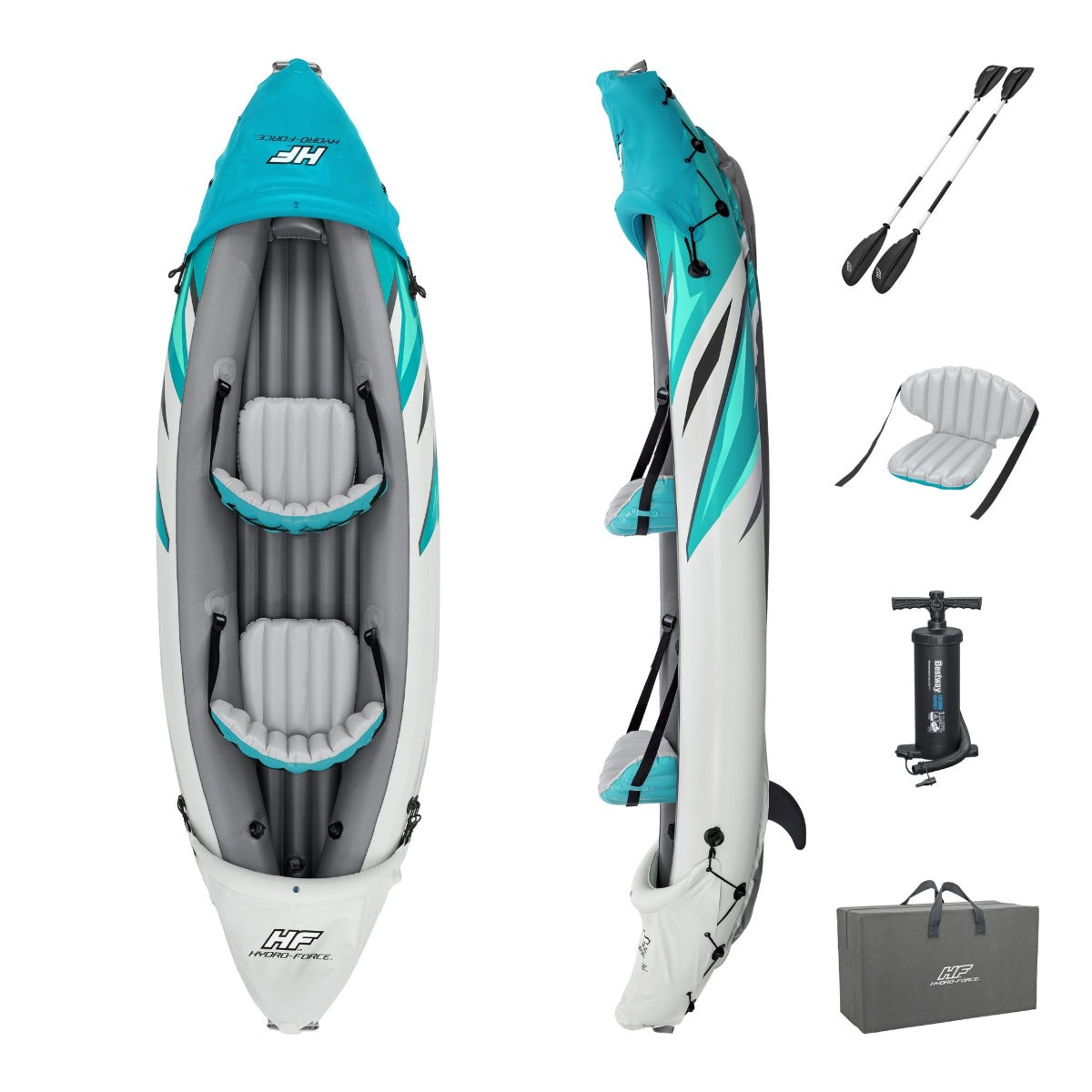 2-Person Inflatable Kayak Set - Rapid Elite by Hydro-Force
