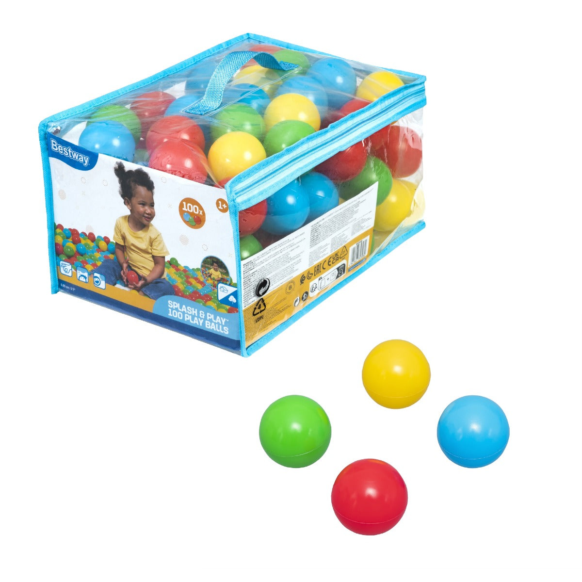 100-Piece Splash & Play Ball Set for Kids