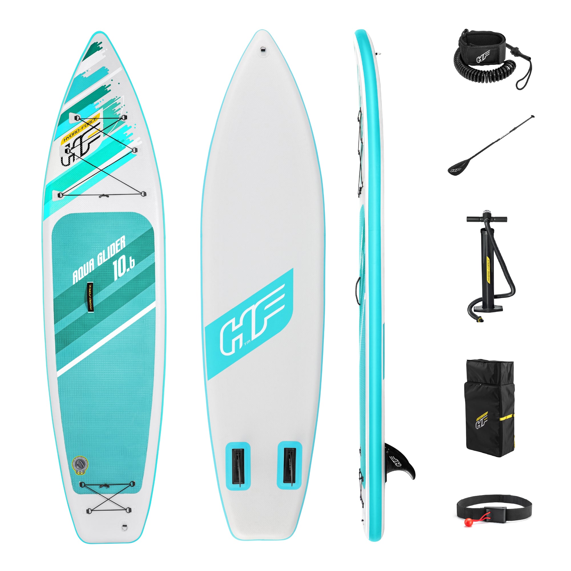 10'6" Hydro-Force Inflatable SUP Board Set