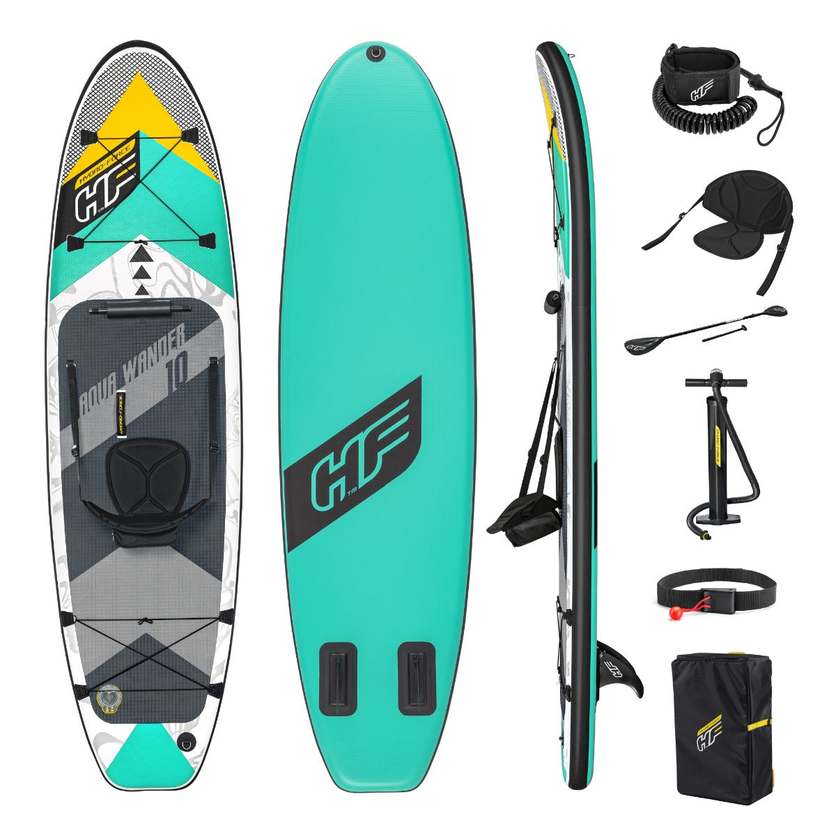 10ft Hydro-Force Inflatable SUP & Kayak Combo