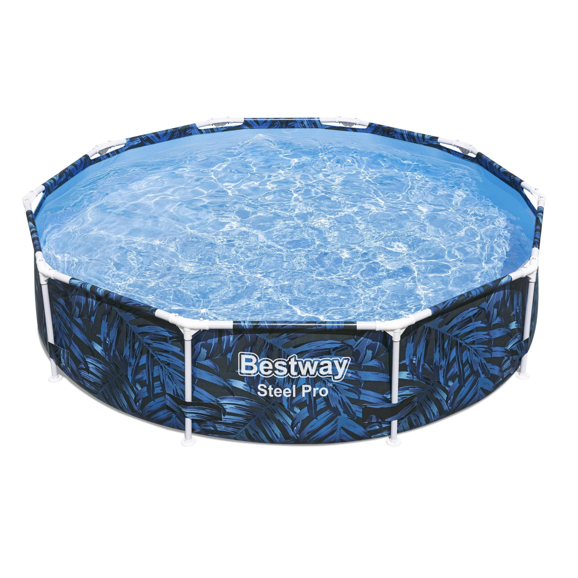 26in Steel Pro Round Above Ground Pool - Leaf Print - Bestway Store