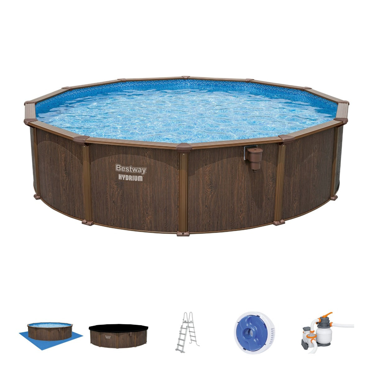52in Round Hydrium Steel Above Ground Pool Kit